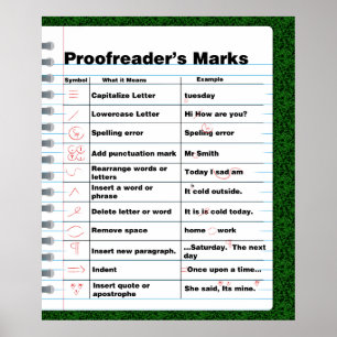 Poster de Marcas do Proofreader