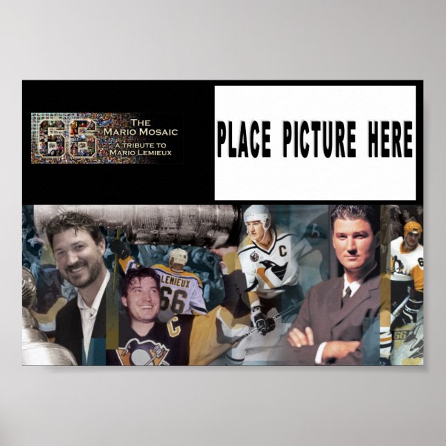 Poster de Mario Mosaic com Foto Individual (Frente)