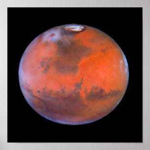 Poster de Marte do planeta