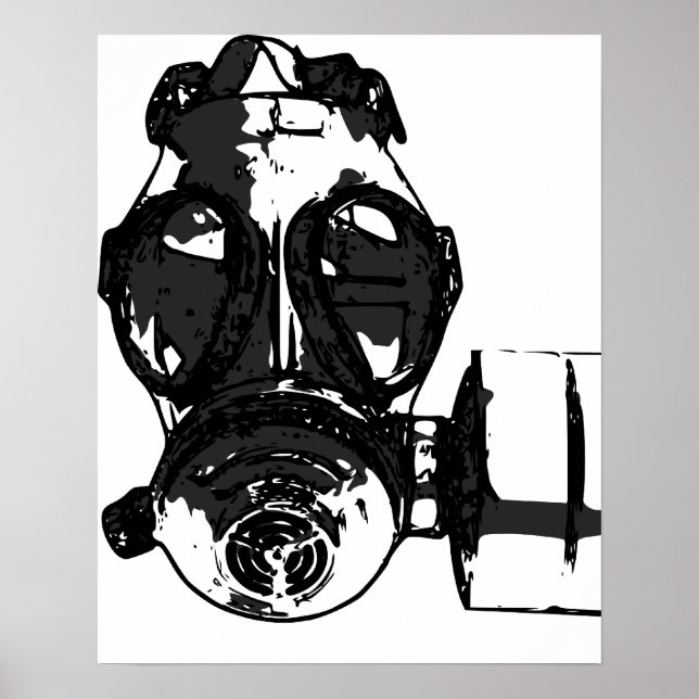 Poster de máscara de gás (Frente)