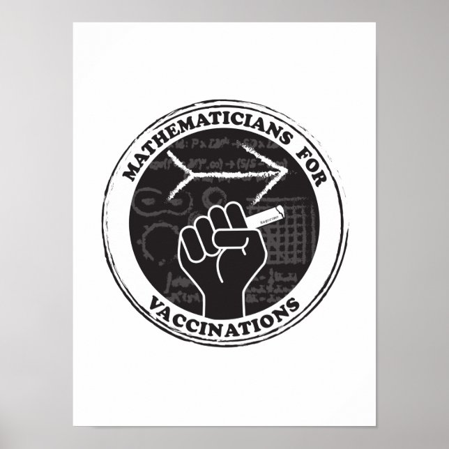 Poster de Matemáticos para Vacinação (Frente)
