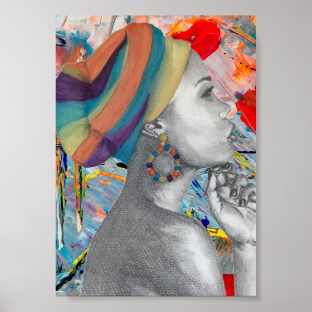 POSTER de Matriz de Canvas Premium QUEENCONFIDENCE (Frente)