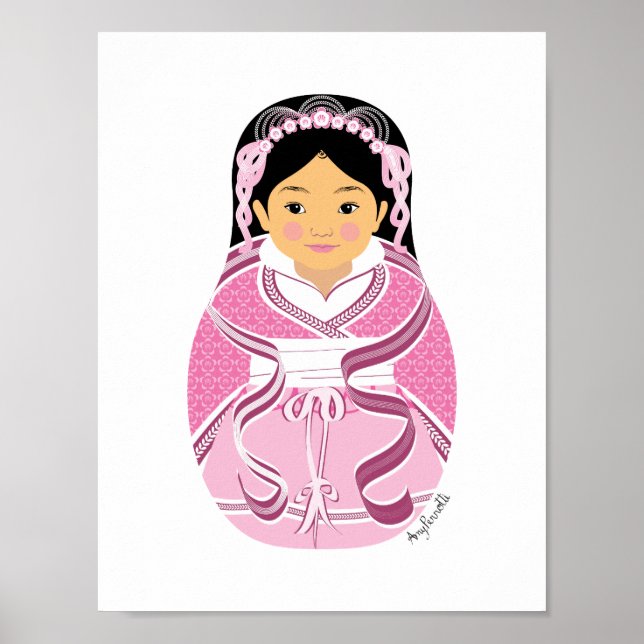 Poster de Matryoshka Chinesa, HanFu (Frente)