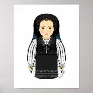 Poster de Matryoshka romeno