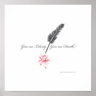 Pôster Dê-me a liberdade ou dê-me a morte