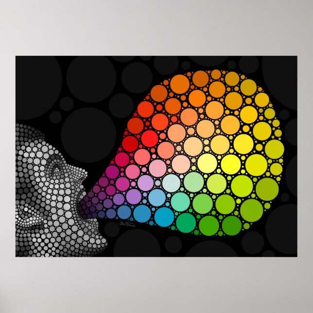 Poster Dê-me cores (Frente)