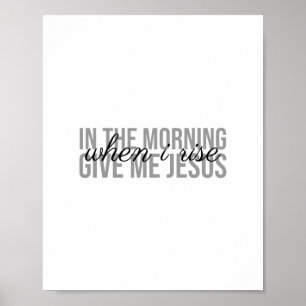 Poster Dê-me jesus (citações agradecidas a Deus)