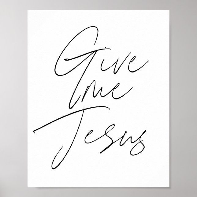 Poster Dê-me Jesus Script (Frente)