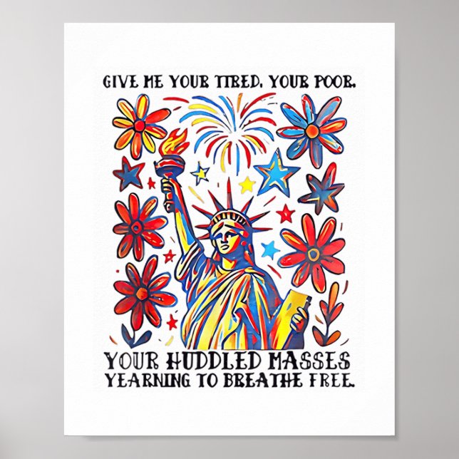 Poster Dê-Me Sua Má Estátua De Liberdade (Frente)