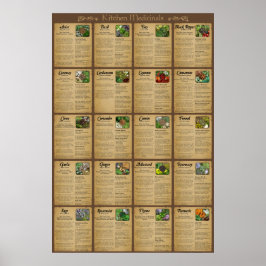 Poster de Medicinais de Cozinha