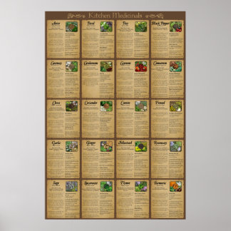 Poster de Medicinais de Cozinha