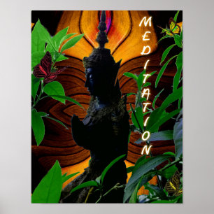 Poster de Meditação Prayer Buddha
