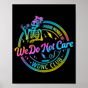 Poster De Membro Orgulhoso Não Se Importa Clube