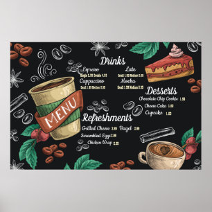 Poster de menu personalizado