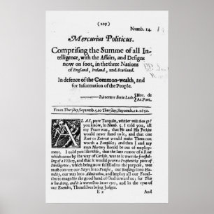 Poster 'de Mercurius Politicus
