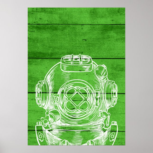 Poster de mergulho Scuba (Frente)