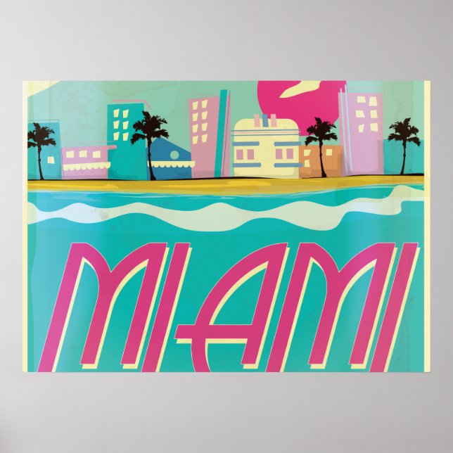 Poster de Miami, nos anos 80 (Frente)