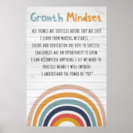 Poster de Mindset de Crescimento,Decurso de Sala d