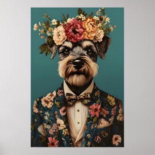 Poster de Miniatura Schnauzer de Terno, Miniatura