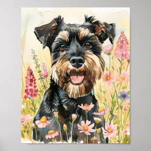 Poster de Miniatura Schnauzer - Impressão de Arte 