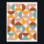 Poster de Minimalismo Negrito de Semicírculos Colo<br><div class="desc">Semicírculos Coloridos Minimalismo Negrito</div>