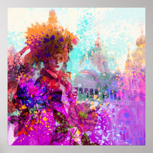 Poster de miragem veneziana (Frente)