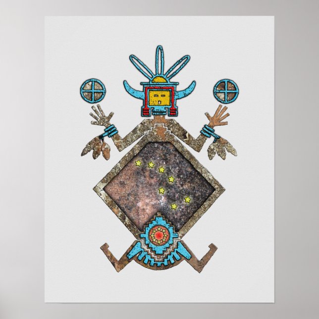 Poster de mitologia Navajo (Frente)