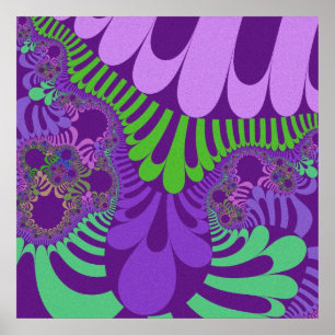 Poster de Mod Verde Roxo