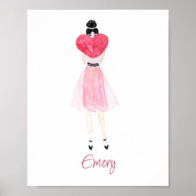 Poster de Moda de Coração de Água (Frente)