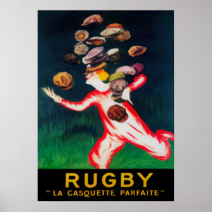 Poster de Moda de Rugby Hats