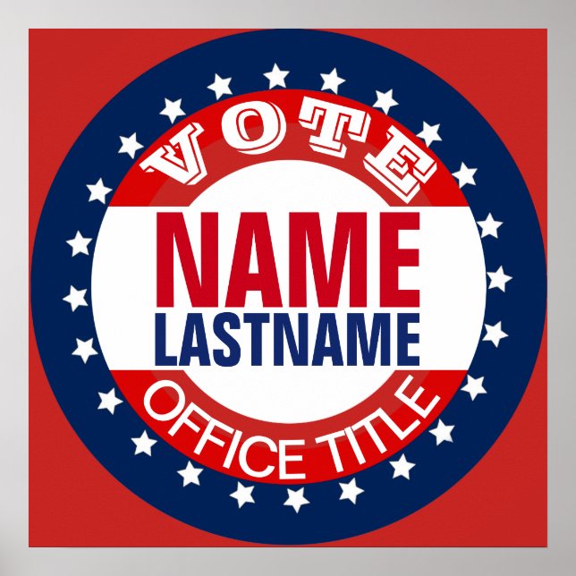 Poster de Modelo de campanha personalizado (Frente)