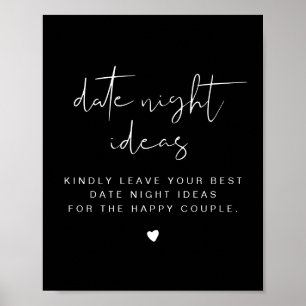 POSTER de Modelo de placa noturna com data de iníc