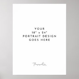 poster de Modelo vertical 18x24"
