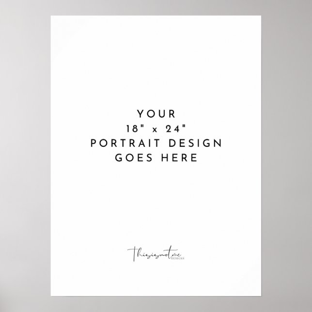 poster de Modelo vertical 18x24" (Frente)