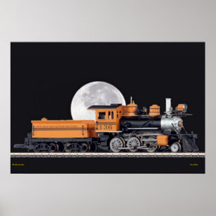 Poster de Mogule de Locomotiva a Vapor