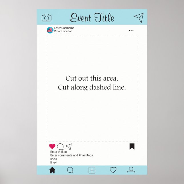 Pôster de Moldura de Adereços para Fotografia Desi (Frente)