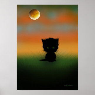 Poster de Molly Harrison, Black Kitten do Hallowee