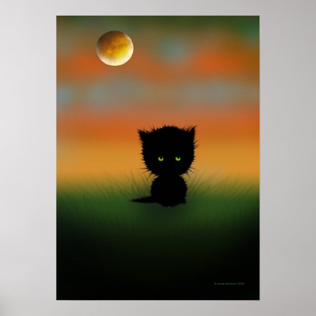 Poster de Molly Harrison, Black Kitten do Hallowee (Frente)