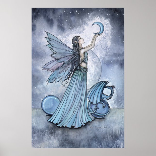 Poster de Molly Harrison Blue Fairy Dragon (Frente)