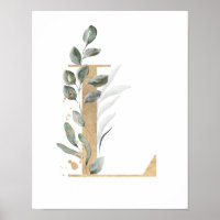 Poster de Monograma - Letra L