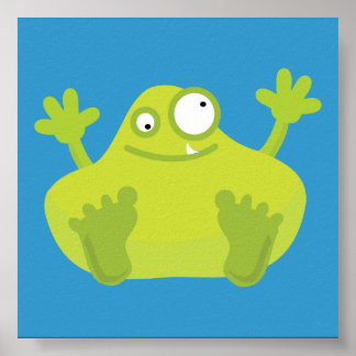 Poster de Monstro Verde Bonito