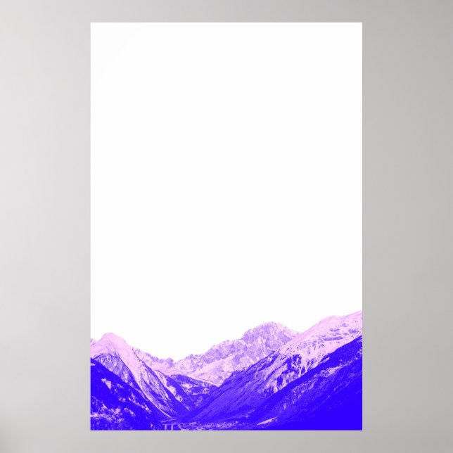 Poster de Montanha Minimalista (Frente)