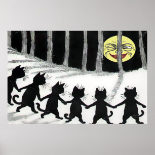 Poster de Moon Gato Negro