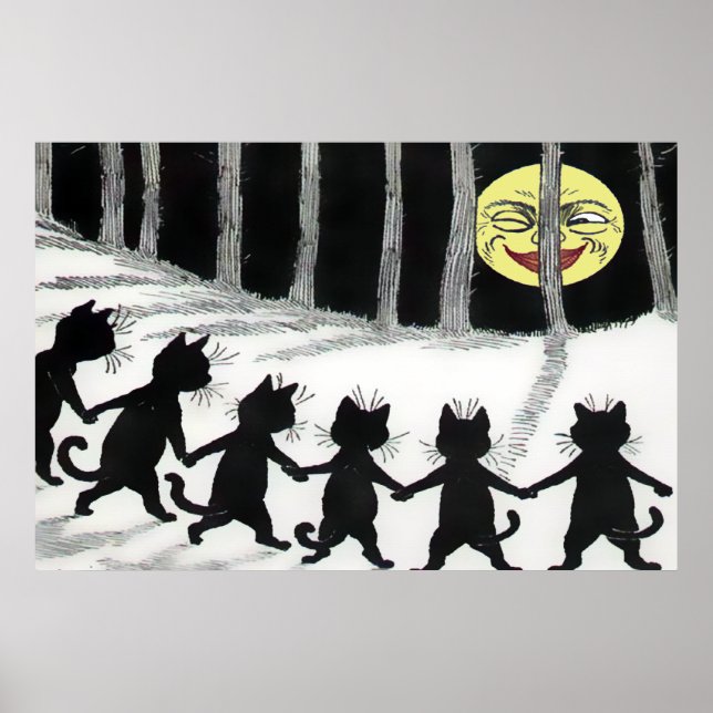 Poster de Moon Gato Negro (Frente)