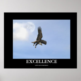 Poster de Motivação da Águia Balda de Excelência