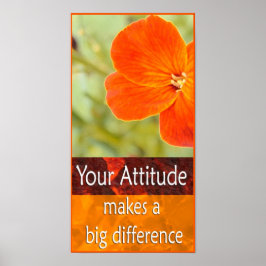 Poster de Motivação de Atitude Positiva