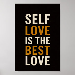 Poster de Motivação de Autoamor