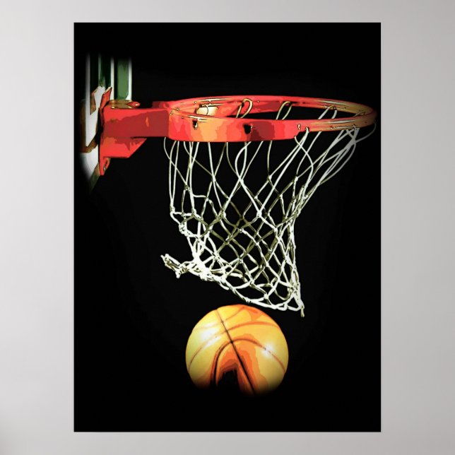 Poster de Motivação de Basquete de Tendência Espec (Frente)