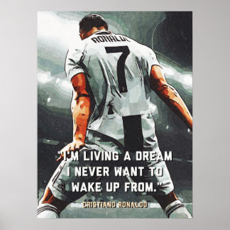 Poster de Motivação de Futebol Citação de Sonho Pa