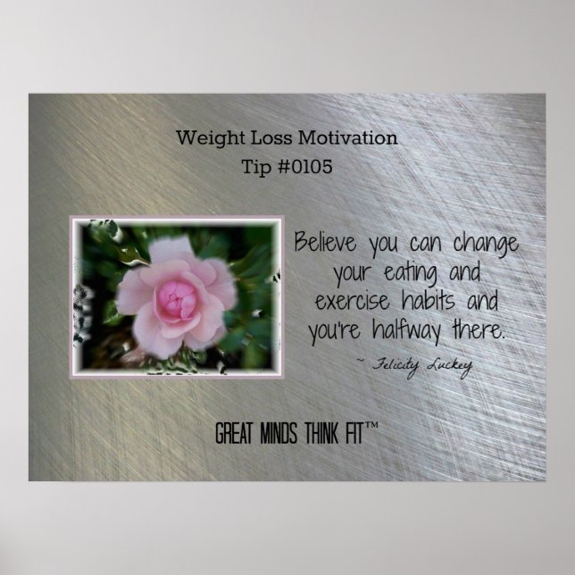 Poster de Motivação de Perda de Peso #0105 (Frente)